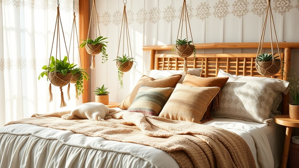 natural materials and greenery