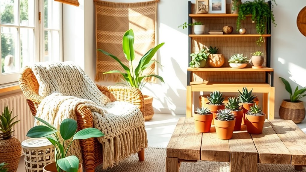 natural materials create cozy authenticity