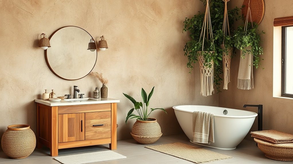 natural textures earthy tones