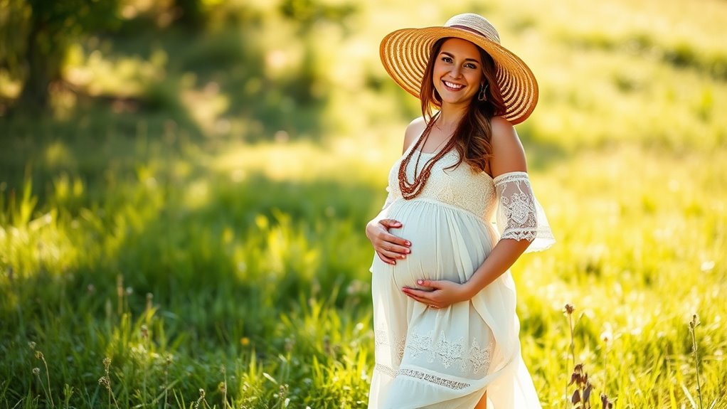 personalized boho maternity style