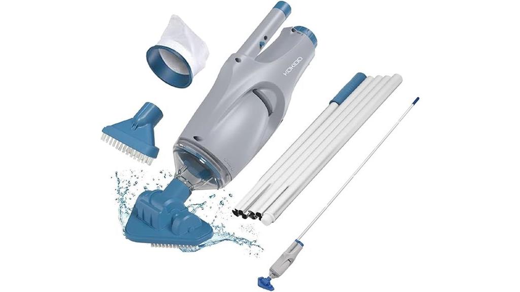 rechargeable pool vacuum device