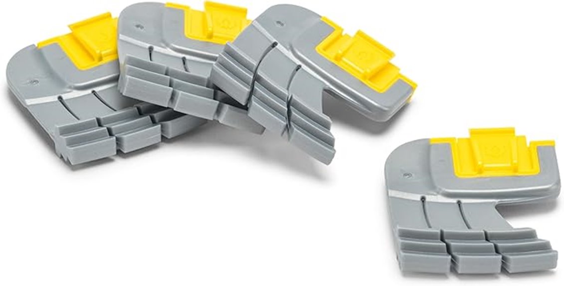 set of four cyclonic brushes