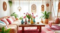 spring inspired colorful decor