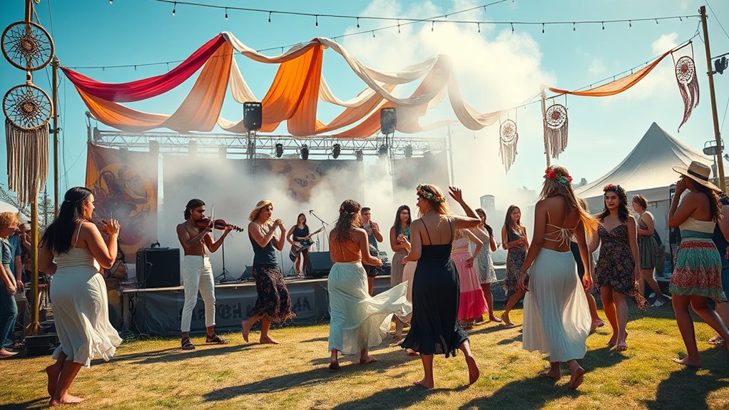 vibrant artistic performance spaces