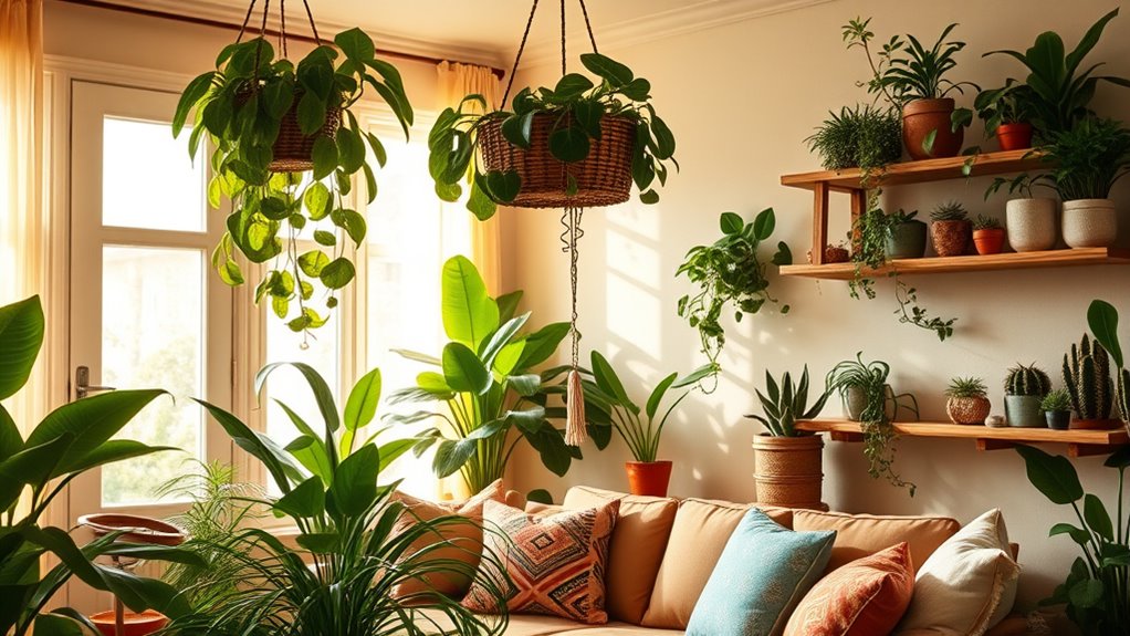 vibrant eclectic lush greenery