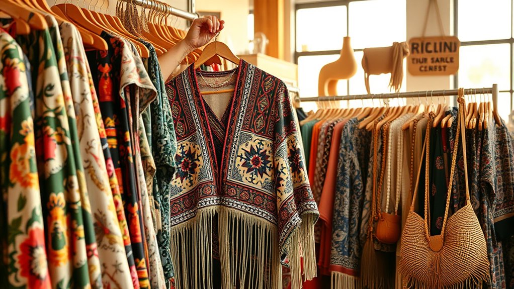 vintage ethnic print clothing