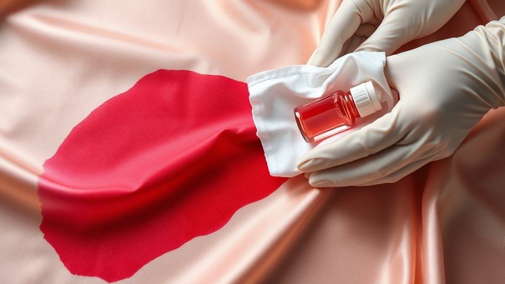 act quickly blot gently