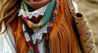 bohemian fabric and texture layering
