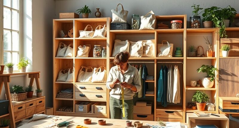 create an eco friendly wardrobe