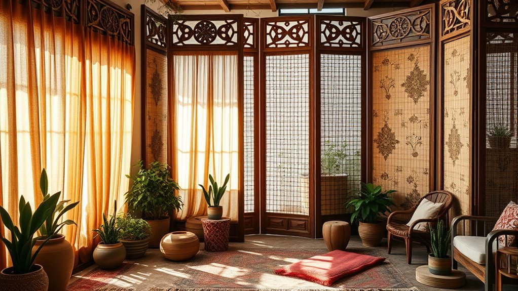 decorative flexible boho dividers