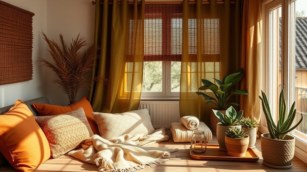 earth tones promote calmness