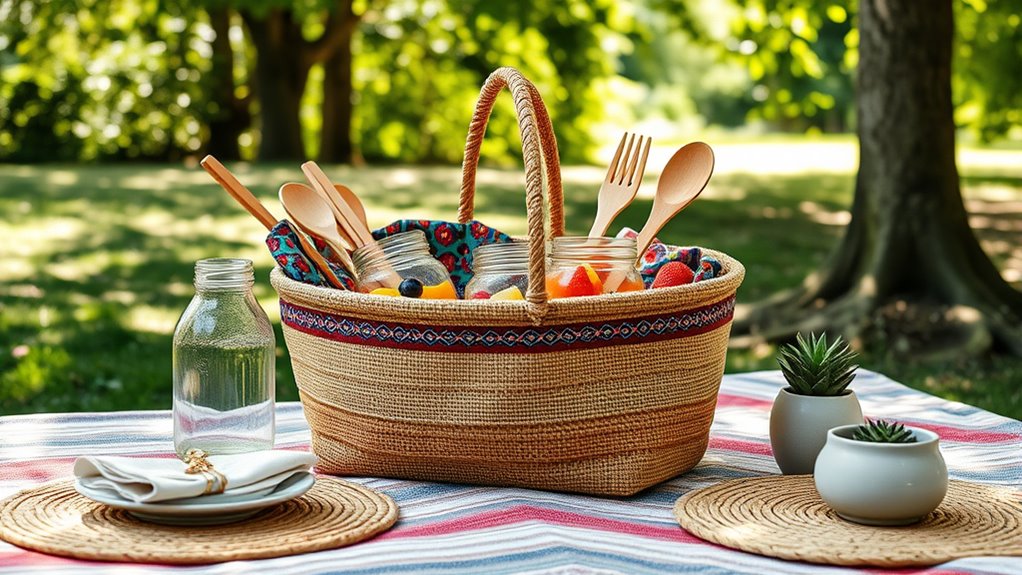 eco friendly boho picnic essentials