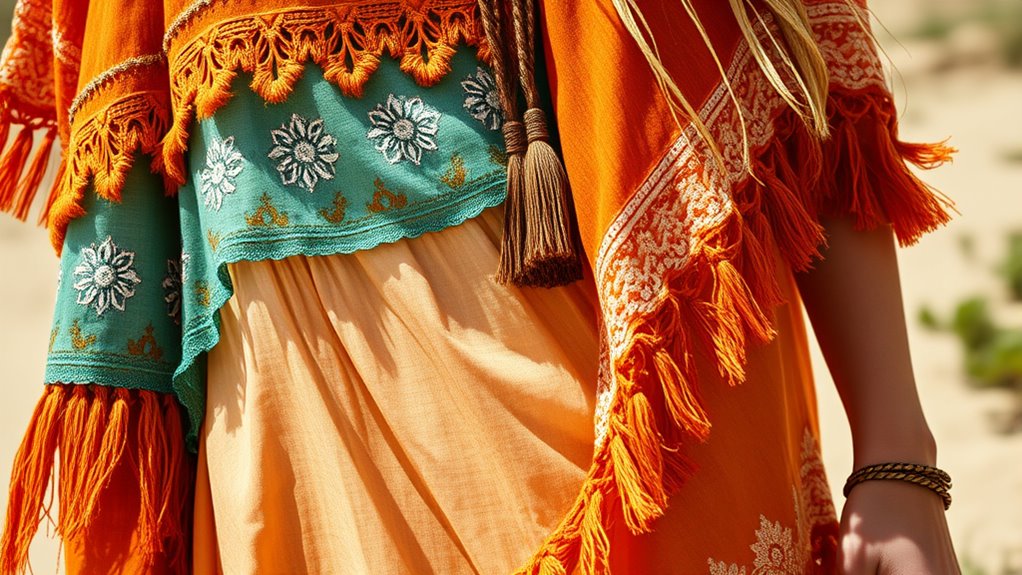 effortless boho layering style