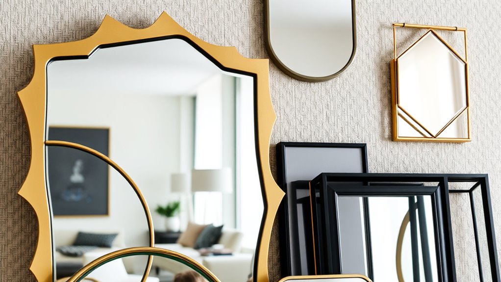 mirror shapes enhance space