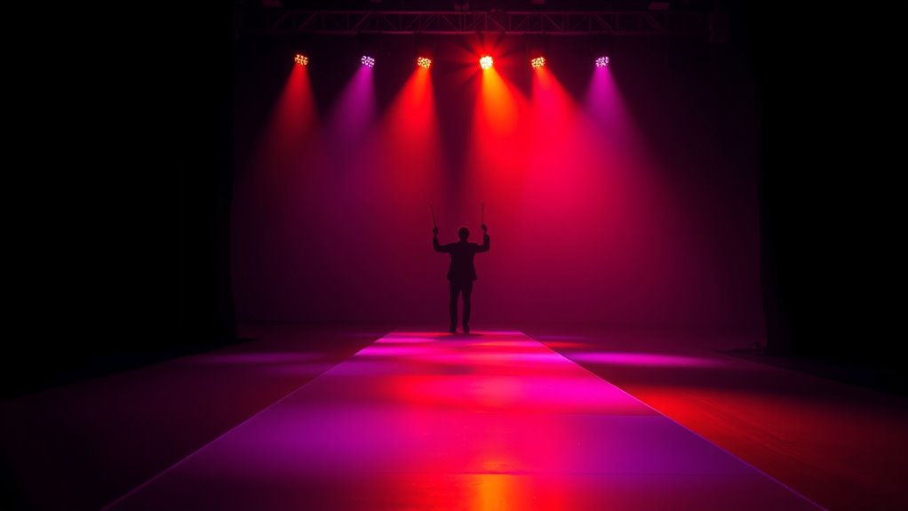 music shapes runway atmosphere