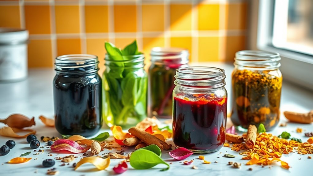 natural dyes from kitchen scraps