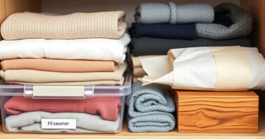 proper off season clothing storage