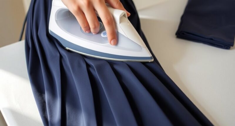 proper pleated skirt ironing