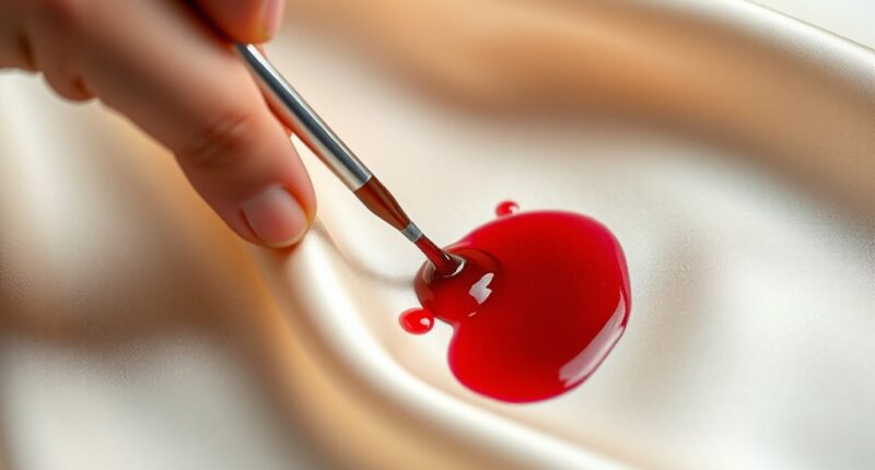 silk wine stain removal