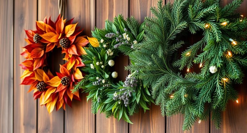 year round decorative wreaths