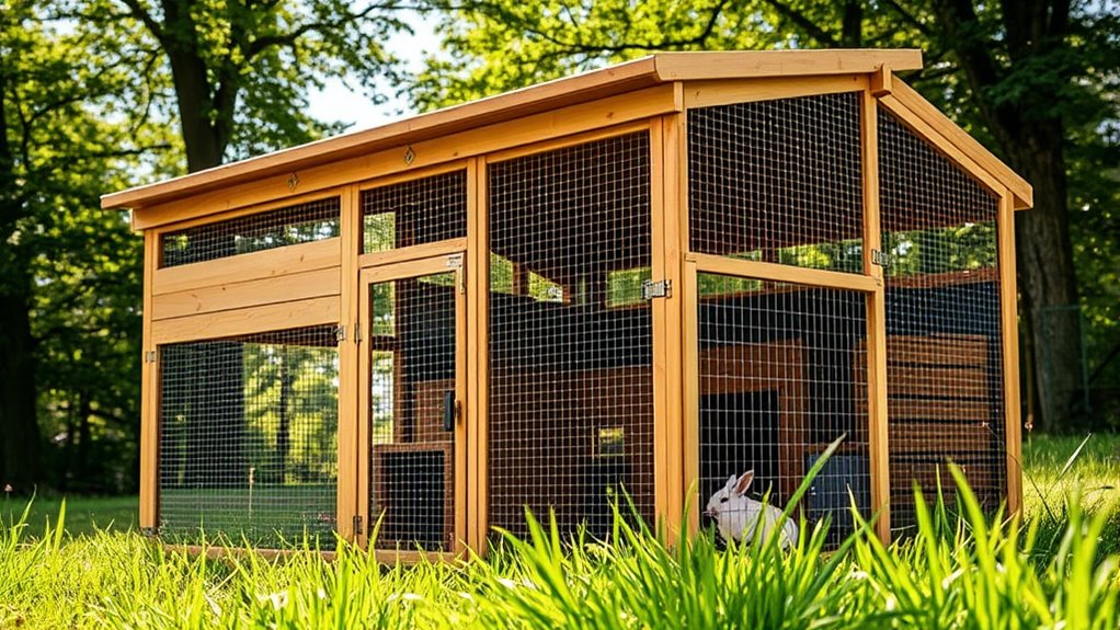durable spacious ventilated hutch