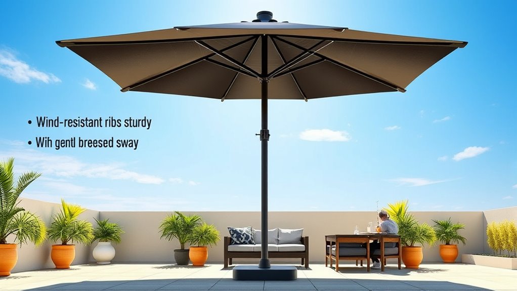 durable stable patio umbrella