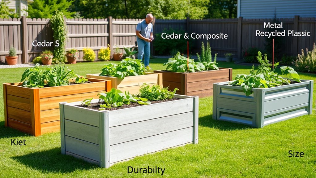garden bed material considerations
