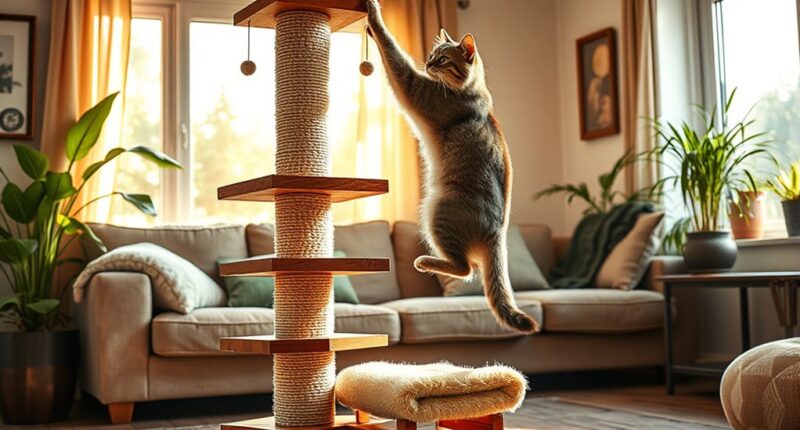 large cat scratching posts