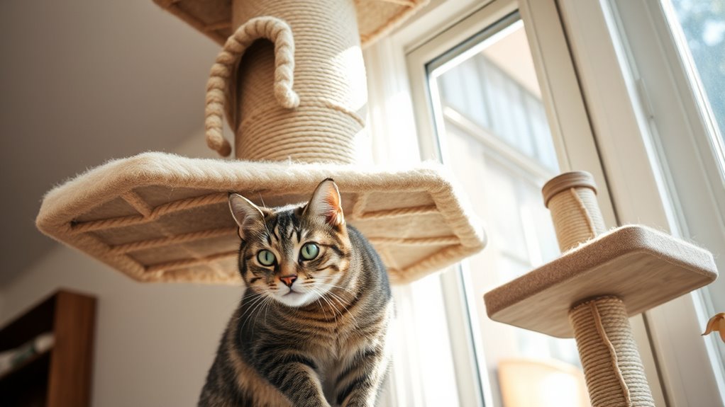 large sturdy engaging scratching post