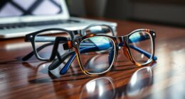 stylish blue light glasses