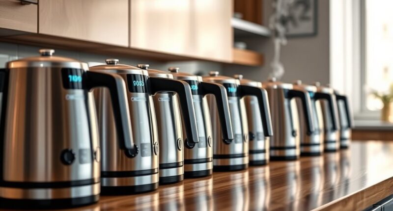 top electric kettles with temperature
