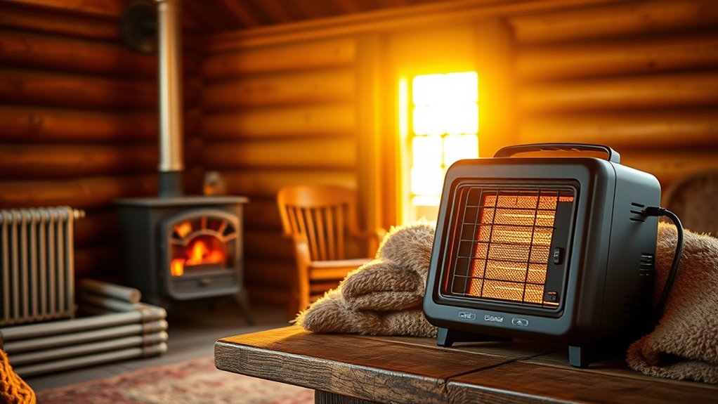 backup cabin heating considerations