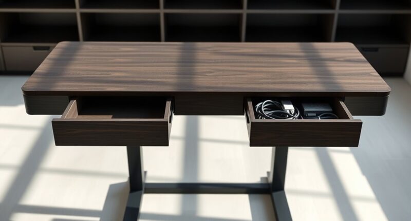 best adjustable desks with storage