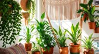 bohemian style plant choices