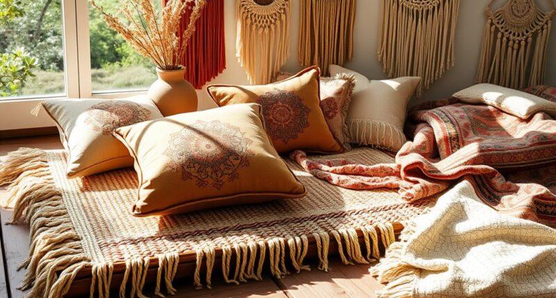 boho texture layering techniques