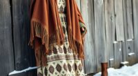 boho winter outerwear layers