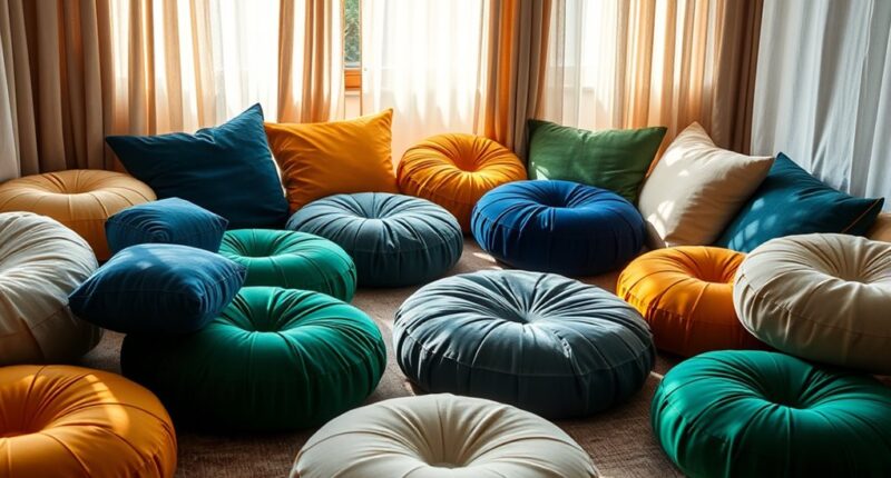 comfortable floor seating options