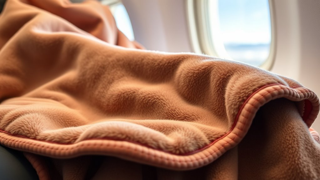 comfortable portable travel blankets