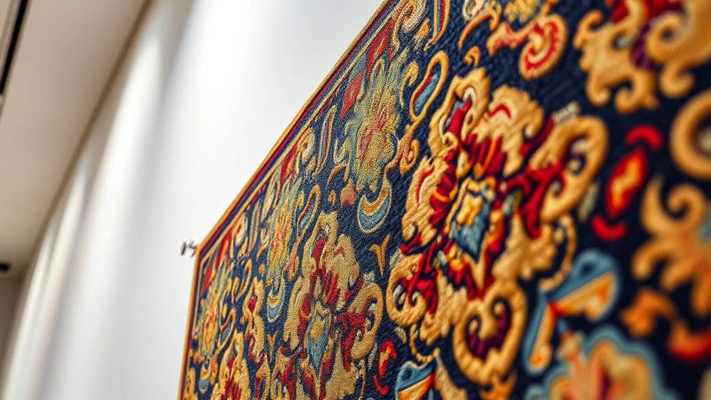 damage free tapestry hanging techniques