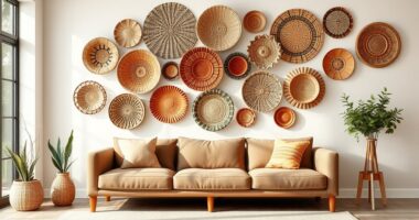 decorative wall basket arrangements