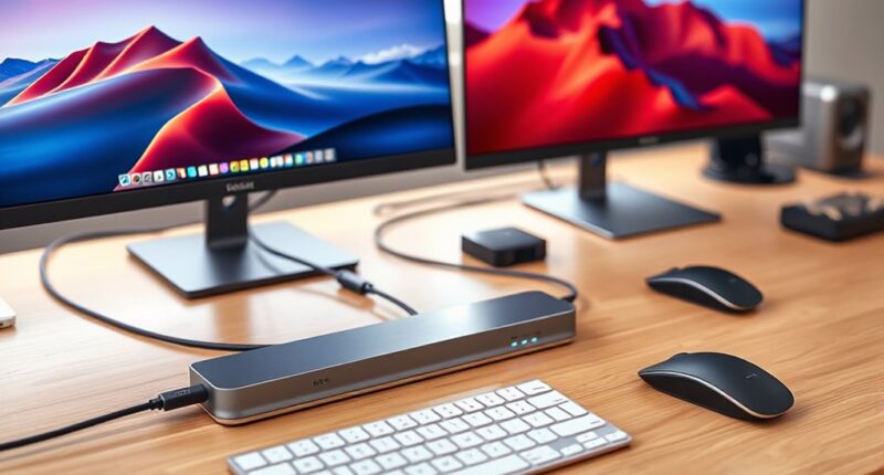 dual 4k usb c docks