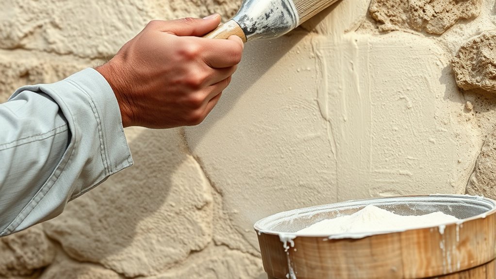 eco friendly limewash wall transformation