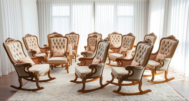 elegant luxury nursery rocking chairs