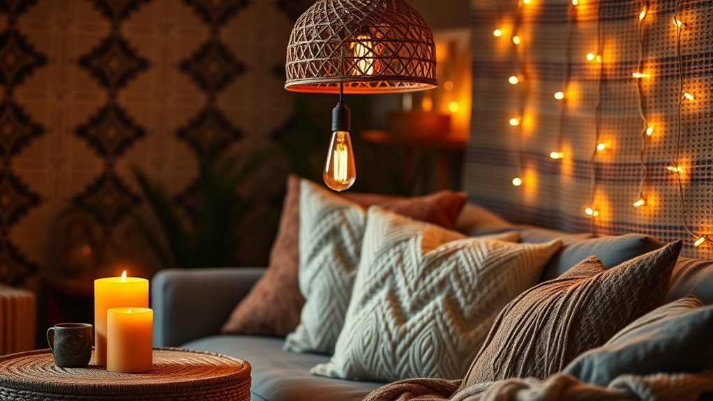 layered cozy ambient lighting