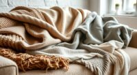 layered cozy blanket styling