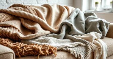 layered cozy blanket styling
