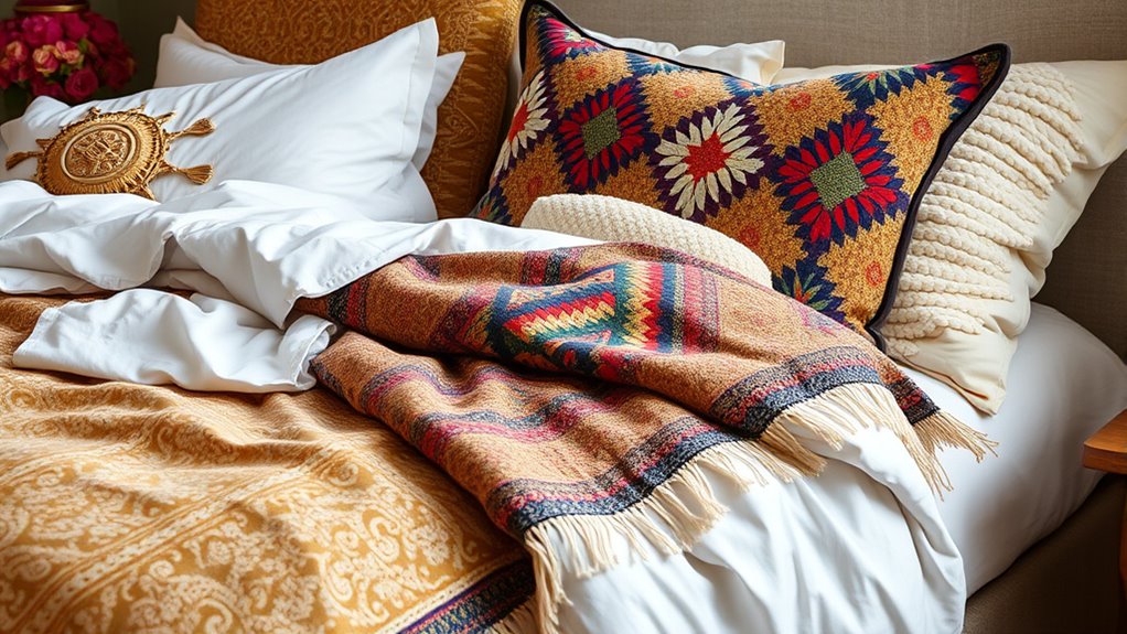 layered global textile bedding