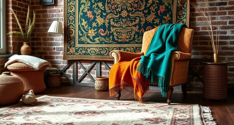 layered textile decor ideas