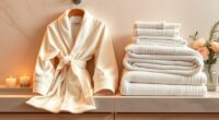 luxury bathrobe towel sets
