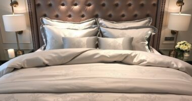 luxury bedding for spa style serenity